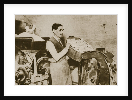 Jewish bakery preparing unleavened bread for Passover by Anonymous