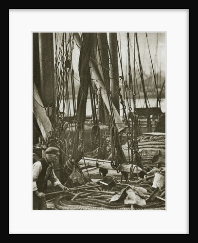 At the foot of the mast on a Thames Barge by Anonymous