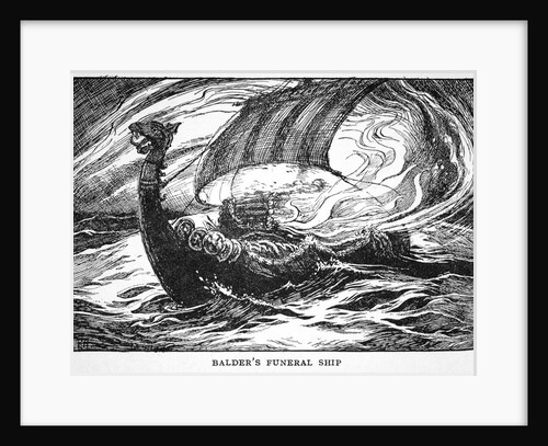 Balder's Funeral Ship by Anonymous