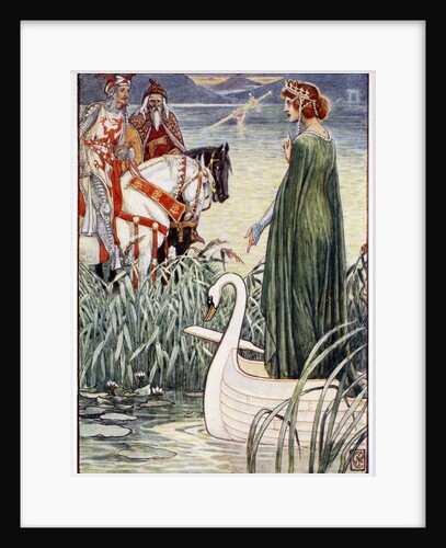 King Arthur asks the Lady of the Lake for the sword Excalibur by Anonymous