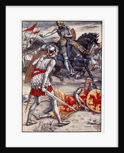Sir Lancelot forbids Sir Bors to Slay the King by Anonymous