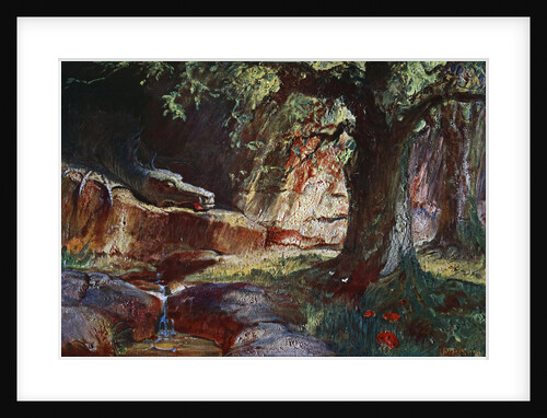 Fafner in his Cave by Anonymous