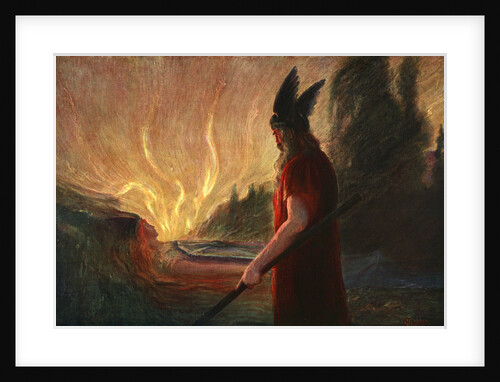 As the Flames Rise, Wotan Leaves by Anonymous
