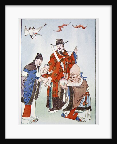 The Gods of Happiness, Office and Longevity by Anonymous
