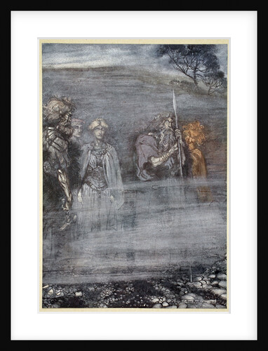 The Gods grow wan and aged at the loss of Freia by Arthur Rackham
