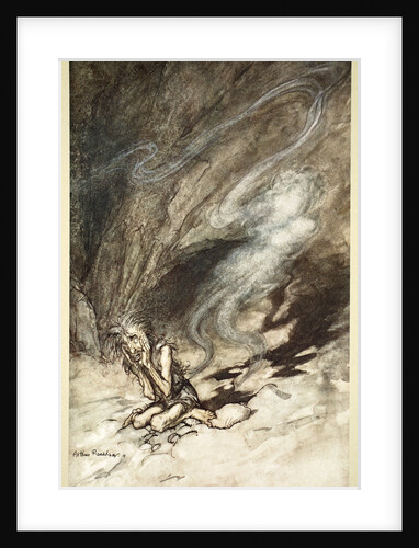 Mime writhes under the lashes he receives by Arthur Rackham
