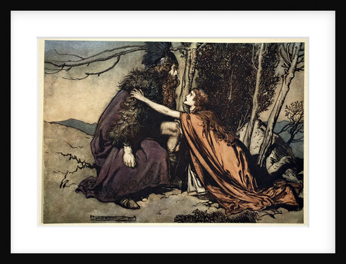 Father! Father! Tell me what ails thee? With dismay thou art filling thy child! by Arthur Rackham