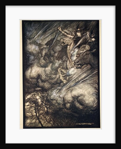 The ride of the Valkyries by Arthur Rackham