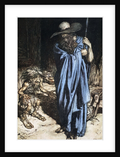 Mime and the Wanderer by Arthur Rackham
