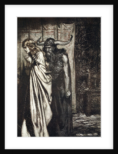 O wife betrayed I will avenge they trust deceived! by Arthur Rackham