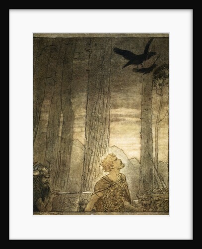 Siegfried's death by Arthur Rackham