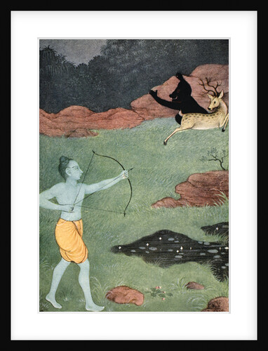 The death of Maricha by K Venkatappa