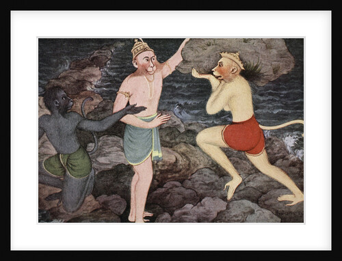 Building of Rama's bridge by K Venkatappa