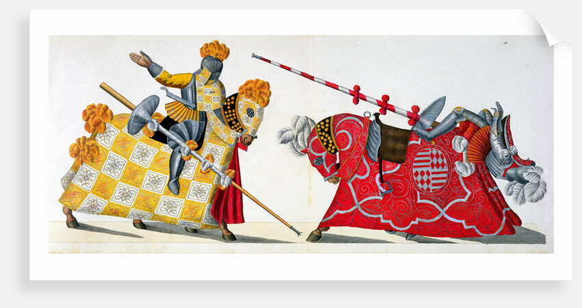 Two knights at a tournament by Friedrich Martin von Reibisch