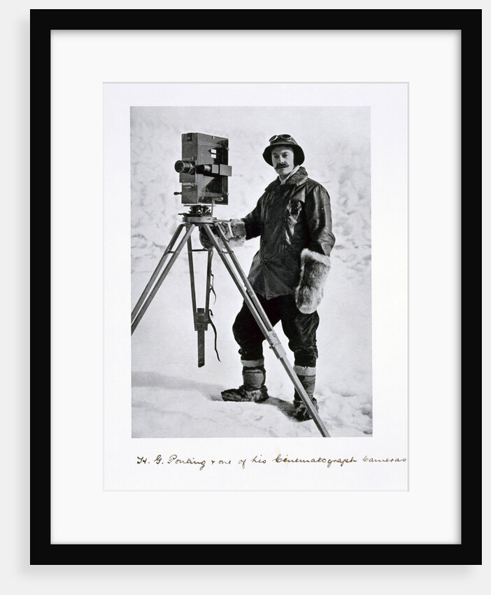Herbert Ponting, British photographer, in the Antarctic by Anonymous