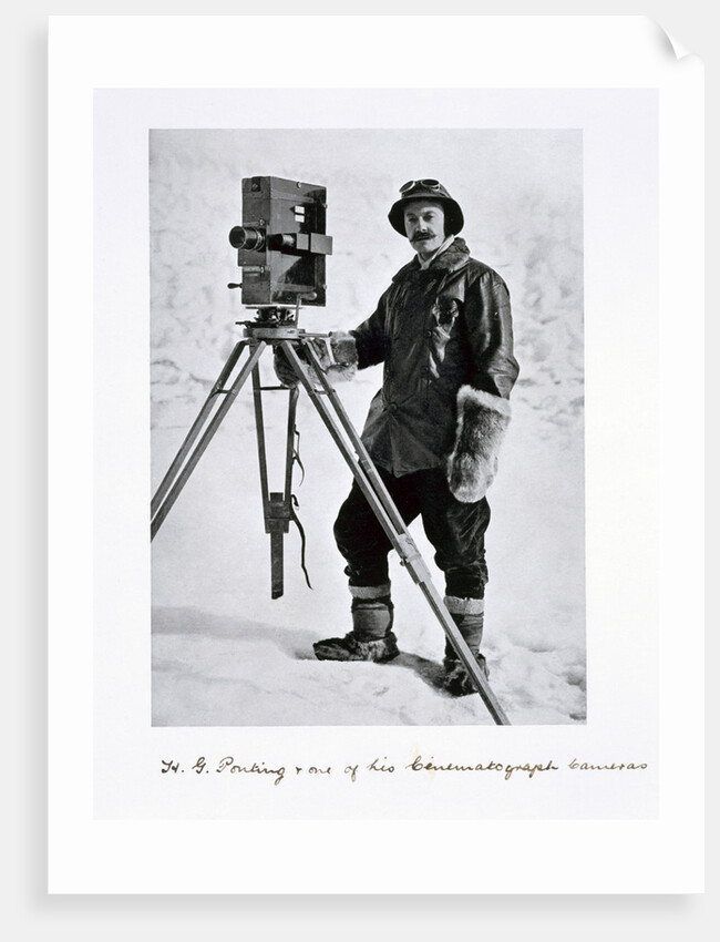 Herbert Ponting, British photographer, in the Antarctic by Anonymous