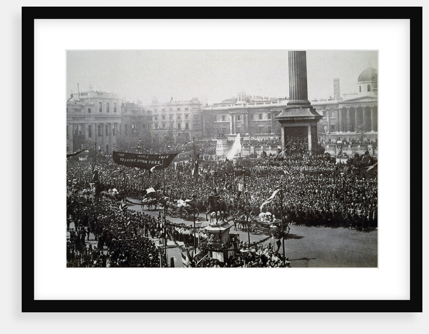 Queen Victoria in Trafalgar Square during her Golden Jubilee celebrations by Anonymous
