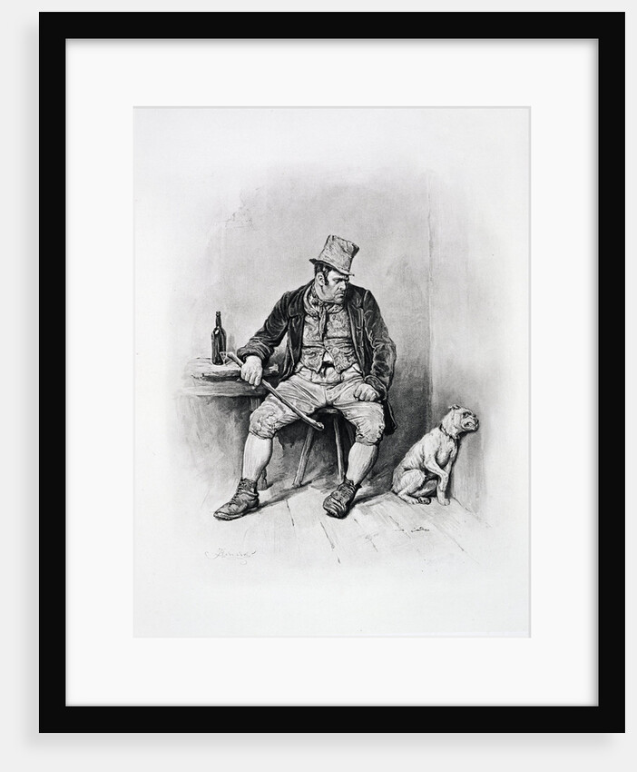 Bill Sikes and his dog by Frederick Barnard