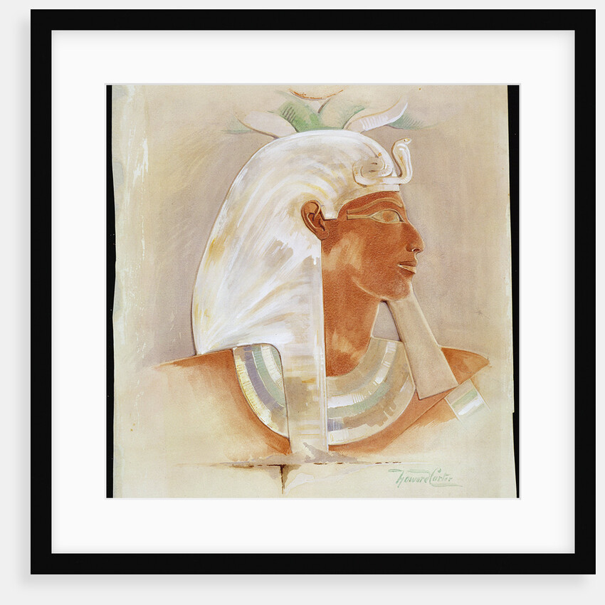 Head of the Ancient Egyptian Queen Makare Hatshepsut by Howard Carter
