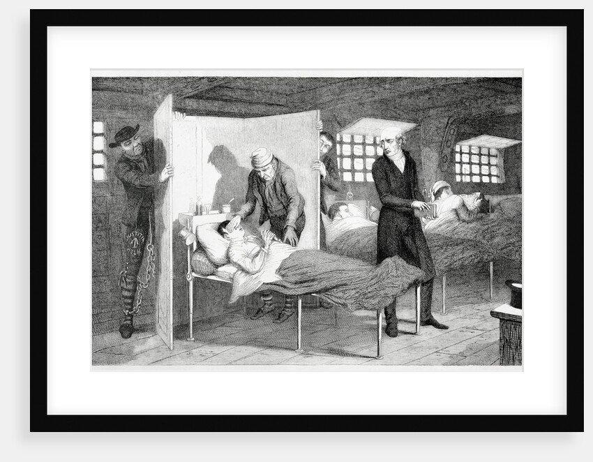 The Boy Dies on the Transportation Ship by George Cruikshank