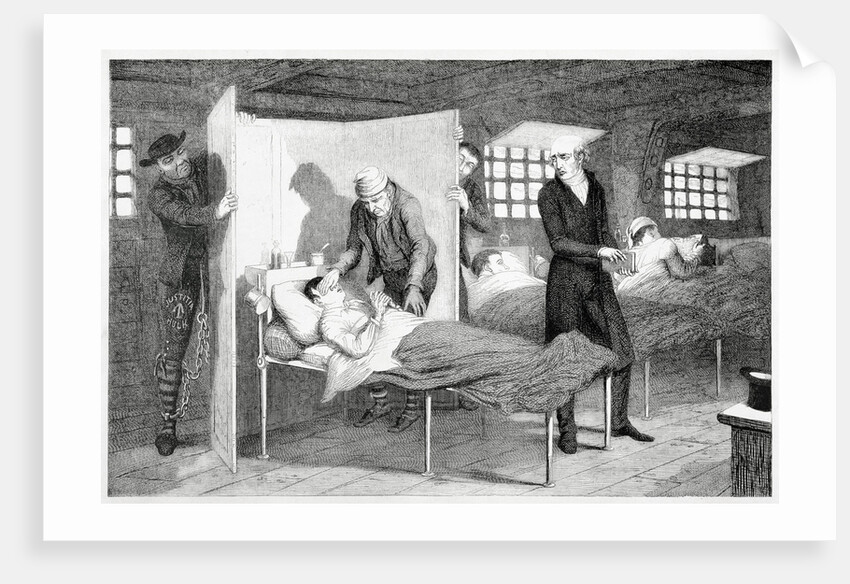 The Boy Dies on the Transportation Ship by George Cruikshank