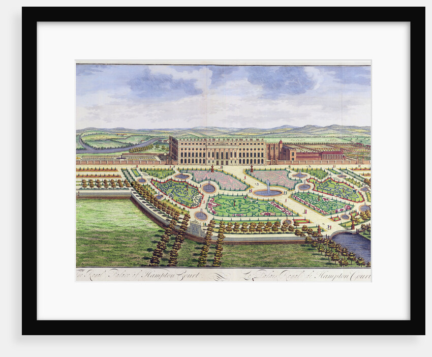The Royal Palace of Hampton Court, London by Johannes Kip