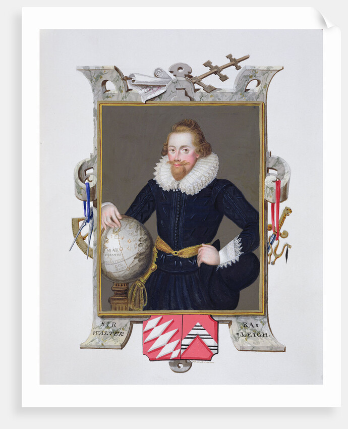 Sir Walter Raleigh, English writer, poet, courtier, adventurer and explorer by Sarah