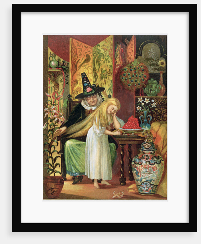 Scene from Hans Christian Andersen's fairy tale, The Snow Queen by Anonymous
