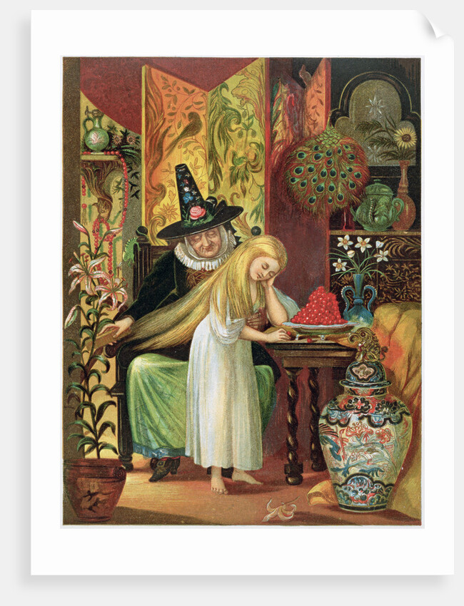 Scene from Hans Christian Andersen's fairy tale, The Snow Queen by Anonymous