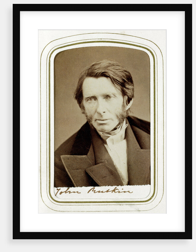 John Ruskin, English artist, poet and critic by Elliott & Fry