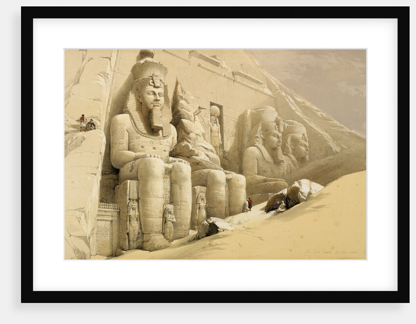 The Great Temple of Abu Simbel, Nubia by David Roberts