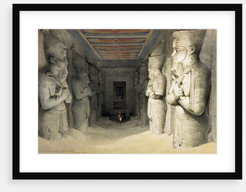 Interior of the Temple of Abu Simbel by David Roberts