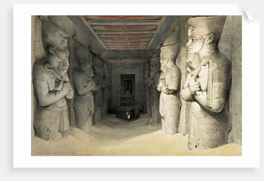 Interior of the Temple of Abu Simbel by David Roberts