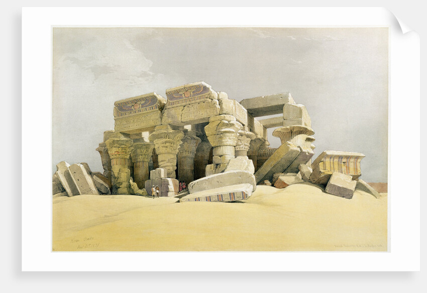 Ruins of the Temple of Kom Ombo by David Roberts