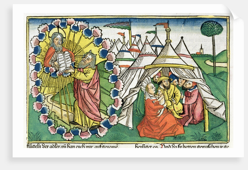 Exodus 20:1-5: Moses receiving the Ten Commandments by Anonymous