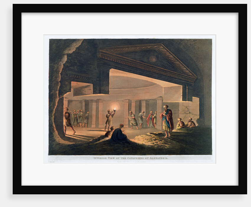 Interior View of the Catacombs at Alexandria by Thomas Milton