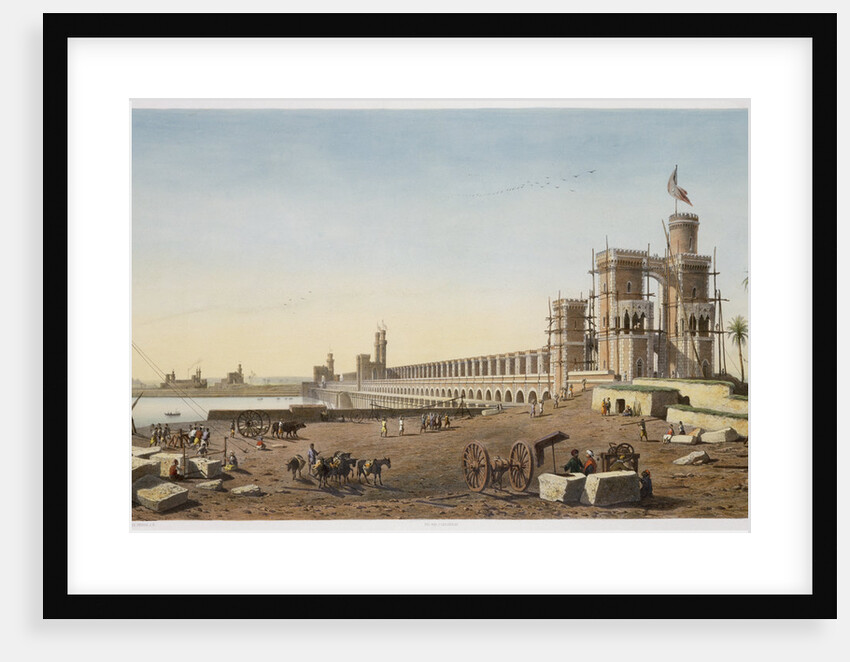 The dam across the Nile, the building of the Aswan Dam, Egypt by Philippe Benoist