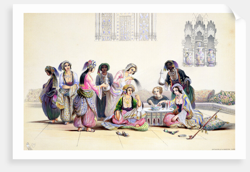 Interior of a harem by A Margaretta Burr