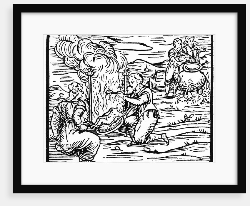 Witches roasting and boiling infants by Anonymous