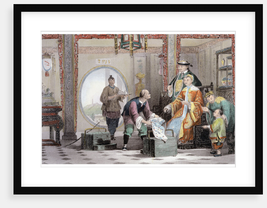 Apartment in a Mandarin's House, near Nanking by Thomas Allom
