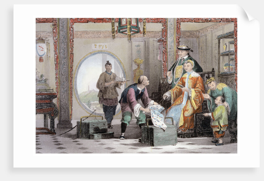 Apartment in a Mandarin's House, near Nanking by Thomas Allom