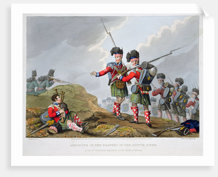 Highland troops at the Battle of Vimeiro by Matthew Dubourg