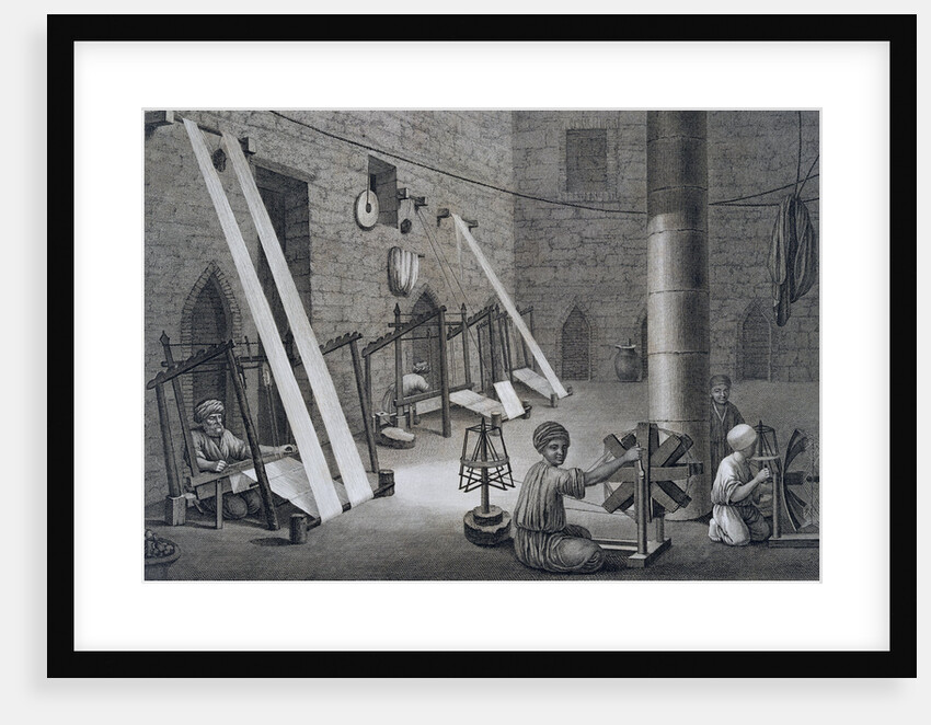 Interior of a Weavers Workshop by Schroeder