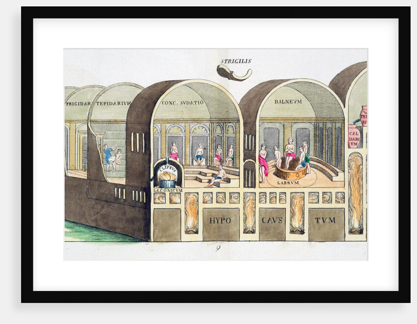 Cross section of a Roman baths by Anonymous
