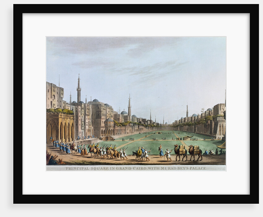 Principal Square in grand Cairo, with Murad Bey's Palace by Thomas Milton