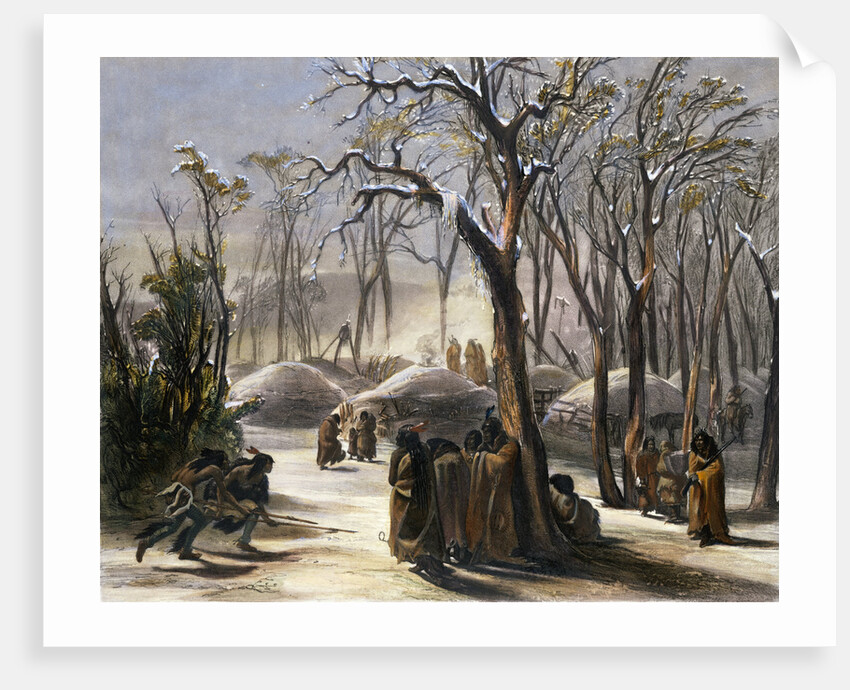 Winter Village of the Minatarres by Narcisse Desmadryl