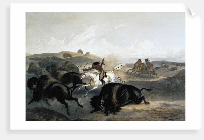 Indians Hunting the Bison by Carl Vogel