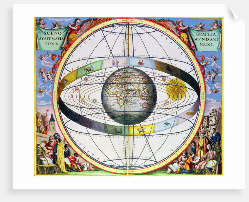 Map of Christian contellations by Andreas Cellarius