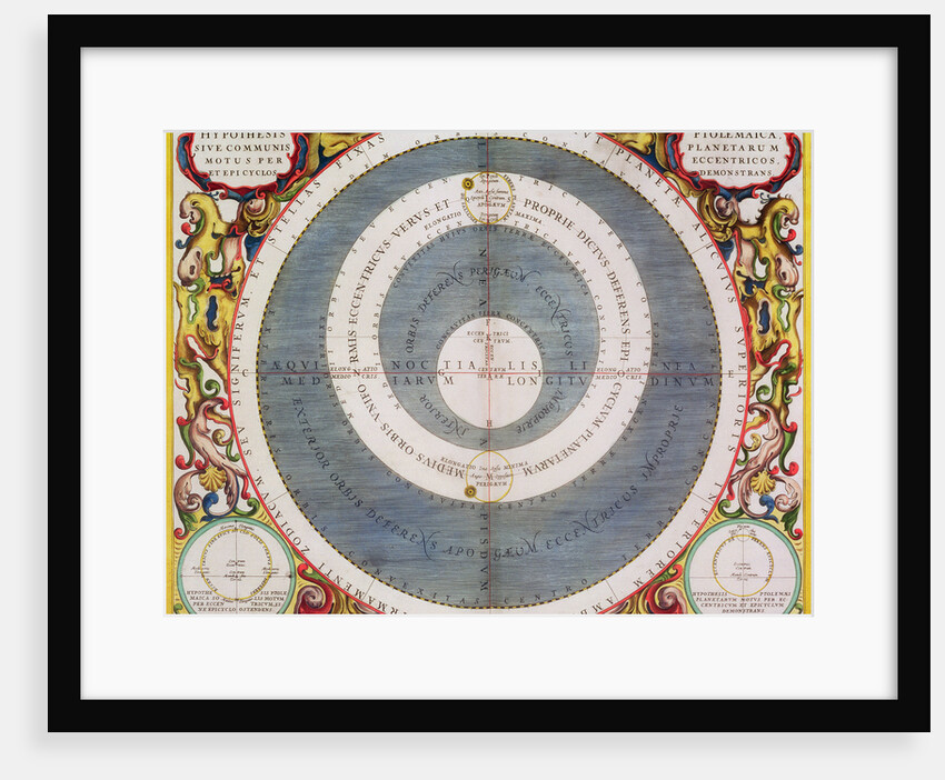 Ptolemic System by Andreas Cellarius