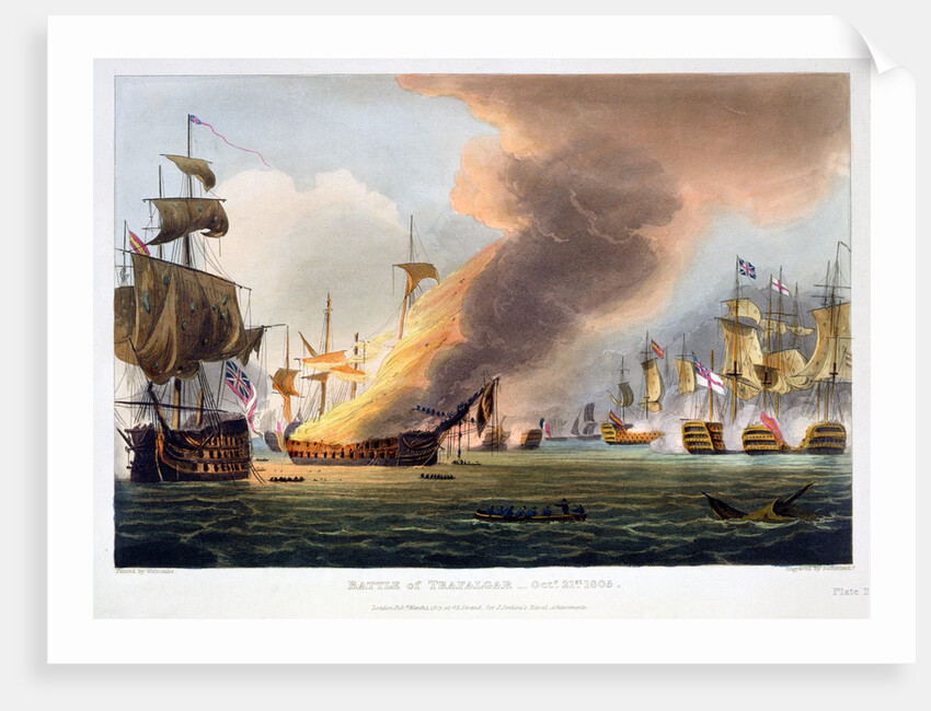 The Battle of Trafalgar by Thomas Sutherland